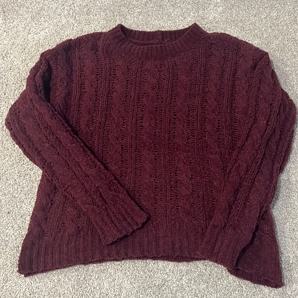 Burgundy sweater